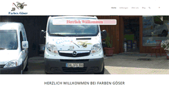 Desktop Screenshot of farben-goeser.de